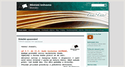 Desktop Screenshot of knihovnablansko.cz